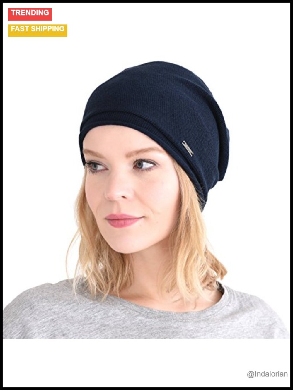 100% Silk Beanie Hat Men Women Oversized Slouchy Unisex Sleep Cap